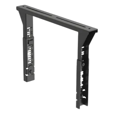 Soporte Tipo Trapezoidal Apilable, para Charolas Wire Basket de 300 mm (12 pulgadas) de Ancho, Color Negro.