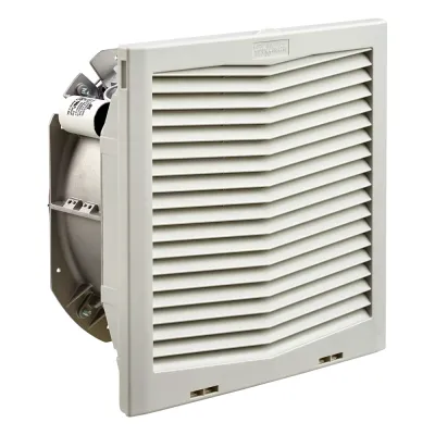 Ventilador Con Filtro de Montaje Lateral HF13, Con Flujo de Aire de 395 CFM, 115 Vca, Color Gris Claro