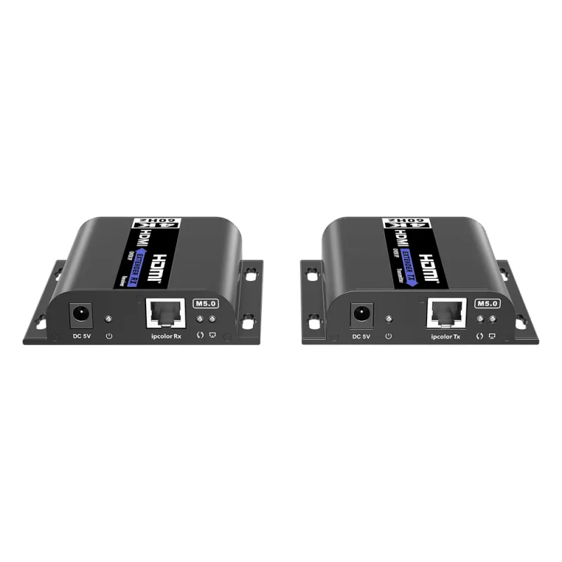 Kit Extensor HDMI | AV sobre IP | 4K@60Hz | 120 m | HDMI 2.0 | HDCP 2.2 | 18 Gbps | Conexión 1:1 , 1:N, N:1 , N:N | Compatible con App iMMS