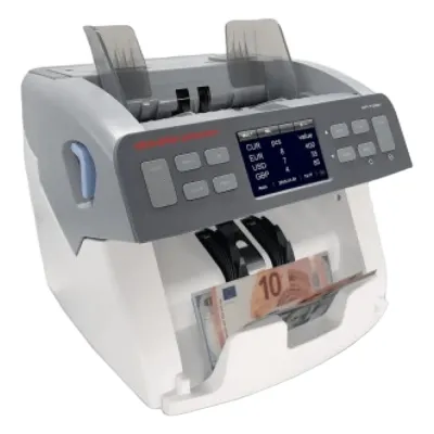 Contadora Valoradora de Billetes DP7320 — Multi-Moneda con Doble CIS / Pantalla Táctil 3.5"