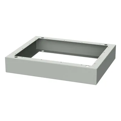 Base de Piso (Zocalo) de Aluminio para Gabinetes ComLine OSP de Medidas 700x600 mm, Color Gris
