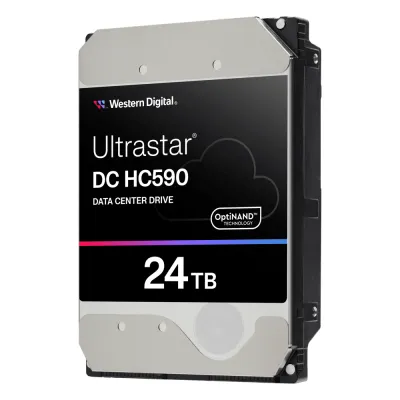 Disco Duro Empresarial WD Ultrastar DC HC590 / 24TB / SATA 6Gb/s / 7200 RPM / OptiNAND / CMR / HelioSeal