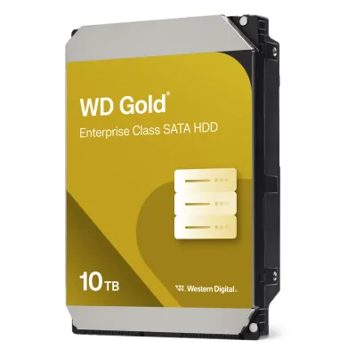 Disco Duro Empresarial WD Gold / SATA 6 Gb/s / 10 TB / 7200 RPM / Tecnología HelioSeal / ArmorCache / 5 Años Garantía / 2.5M Horas MTBF