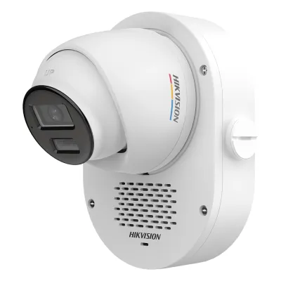 Cámara Turret TURBOHD 2 Megapixel (1080p) / Imagen a Color 24/7 con Apertura F1.0 / Audio Bidireccional y Sirena / Luz Blanca e IR 40 m (131.2 ft) / IP67 / Smart-Hybrid Light / 3D DNR