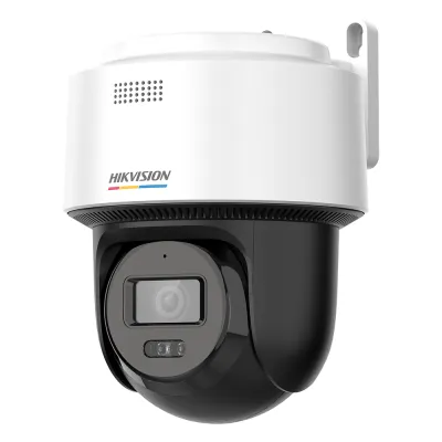 [ColorVu + Dual Light] Cámara Exterior PT TurboHD 3K / Audio Bidireccional y Sirena / Luz Blanca 40 m / IP66 / -30°C a 60°C / Material Plástico