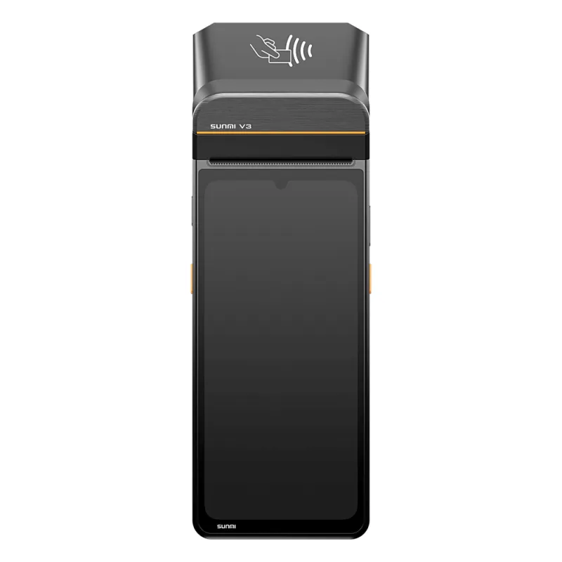 Terminal Punto de Venta / Android 14 / Qualcomm Octa-Core 2.4 GHz / 4GB RAM 64GB UFS / Wi-Fi 6E / Impresora Térmica Dual 58-80 mm / Escáner 2D +60% Alcance / NFC EMVCo / Batería 3800 mAh Extraíble / Resistente Caídas 1.2