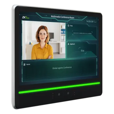 Terminal de Verificación Facial / Pantalla Táctil 10.1" / Autenticación Dual Rostro-Tarjeta / Cámara Binocular 2MP WDR / Capacidad 10,000 Rostros / WiFi 2.4 GHz / Android 7.1