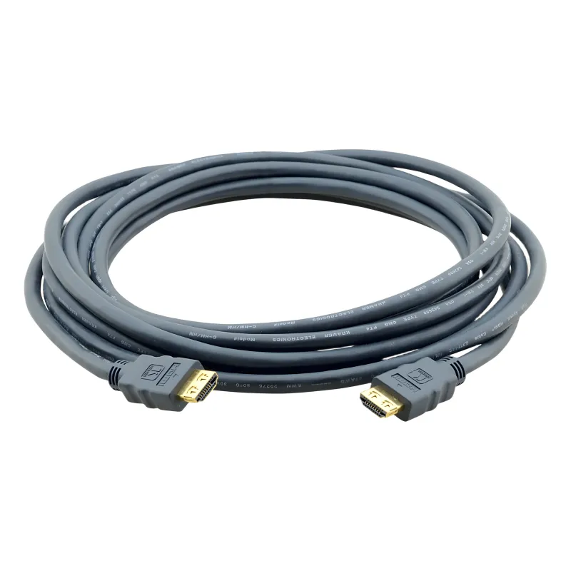 Cable HDMI Premium| Longitud .90 m | Alta Velocidad 18 Gbps | 4K@60Hz (4:4:4) | Conectores Dorados 24K | K-Lock Resistentes | Triple Blindaje | Certificado Premium