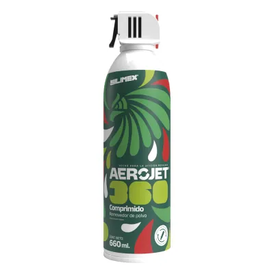 Removedor de polvo y residuos (aire comprimido) con aplicación 360º para limpieza de equipos electrónicos, válvula anti-estallamiento, 660 ml