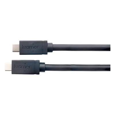 Cable USB 3.2 GEN-2 Full Featured | USB-C (M) a USB-C (M) | Active | 10 Gbps | 100W PD | 4K@60 | Ethernet 1 Gbps | K-Lock | 4.60 mts