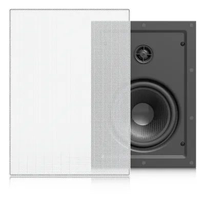 UniFi In-Wall Speaker Altavoz Empotrable de Pared / Woofer 6.5" 130W / Tweeter 1" Pivote ±15° / 8 Ohms / Cobertura Simétrica Axial de 90° / NDAA Compliant