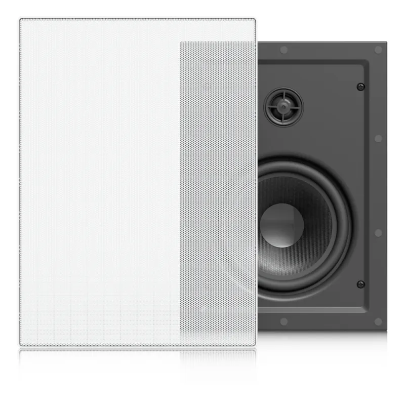 UniFi In-Wall Speaker Altavoz Empotrable de Pared / Woofer 6.5" 130W / Tweeter 1" Pivote ±15° / 8 Ohms / Cobertura Simétrica Axial de 90° / NDAA Compliant