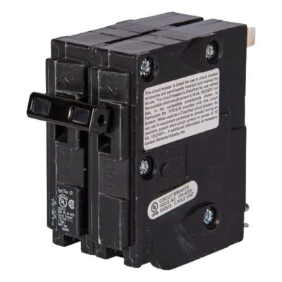 Interruptor automático enchufable tipo QD 2 polos, 20 amp