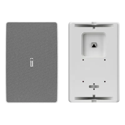 Altavoz de Pared 8" | Alimentación PoE++ | Red Dante | DSP Integrado | Mezclador 2 Canales | Montaje Flexible | 100 dB SPL