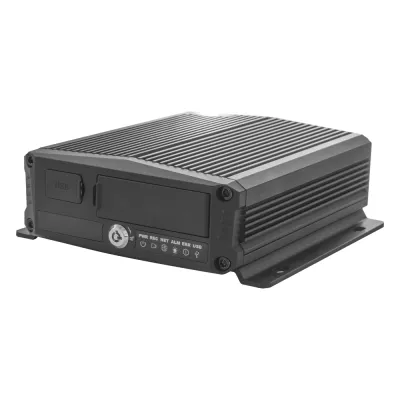 DVR Móvil / Multiplataforma / 4 Canales AHD + 2 canales IP/ Almacenamiento en Memoria Micro SD / H.265 / Chip IA Embebido / Soporta 4G / GPS / WIFI