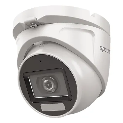 [Dual Light + ColorVu] Turret TURBOHD 2 Megapixel (1080p) / Lente 2.8 mm / 30 mts IR EXIR + 20 mts Luz Blanca / Micrófono Integrado / Exterior IP66 / Metal / dWDR