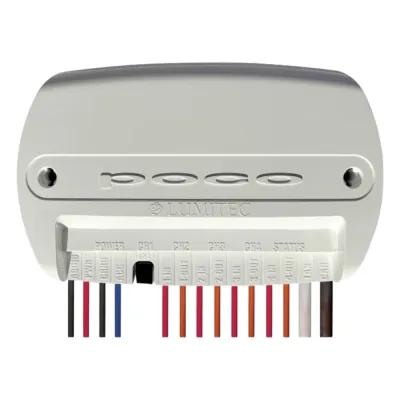 Módulo de Control de Iluminación Digital Poco 4 / Tecnología PLI / NMEA 2000 y CANbus / Sound-to-Light Inteligente / Sellado y Compacto / Expansión vía Pico Modules