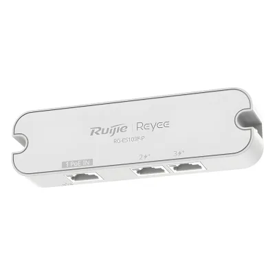 Switch No Administrable PoE-In 3 Puertos / 2 Puertos PoE+ 10/100BASE-T / 1 Puerto PoE-In 10/100BASE-T / Presupuesto PoE 30 W / Switching 0.6 Gbps / Protección 4 kV / Plug and Play / Montaje Pared/Escritorio