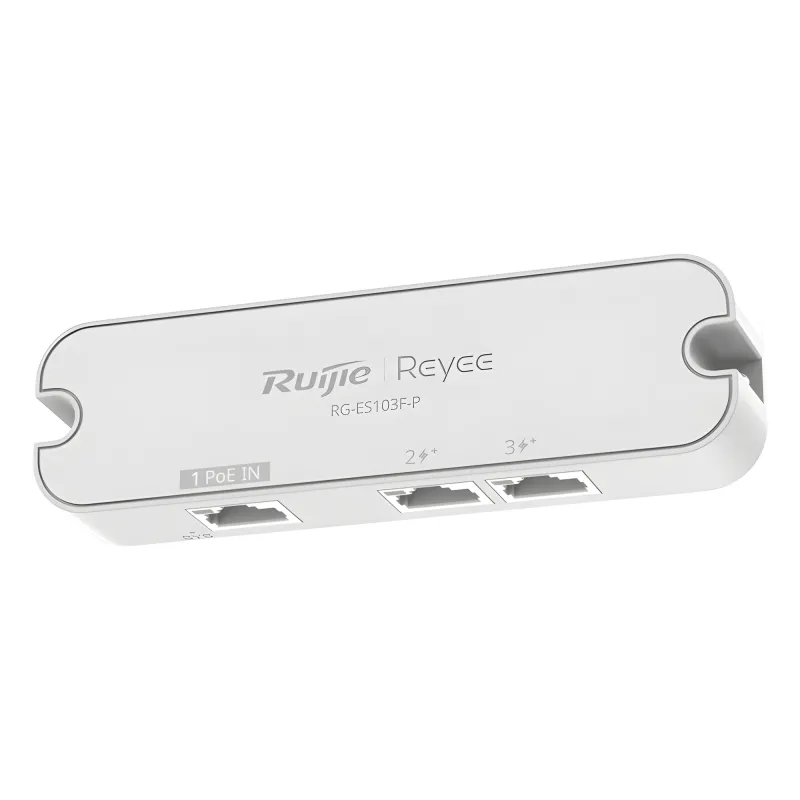 Switch No Administrable PoE-In 3 Puertos / 2 Puertos PoE+ 10/100BASE-T / 1 Puerto PoE-In 10/100BASE-T / Presupuesto PoE 30 W / Switching 0.6 Gbps / Protección 4 kV / Plug and Play / Montaje Pared/Escritorio
