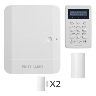 Kit de panel de intrusión híbrido con teclado incluido, 64 zonas (8 cableadas más 56 inalámbricas PROSiX), IP integrado y compatibilidad Total Connect 2.0