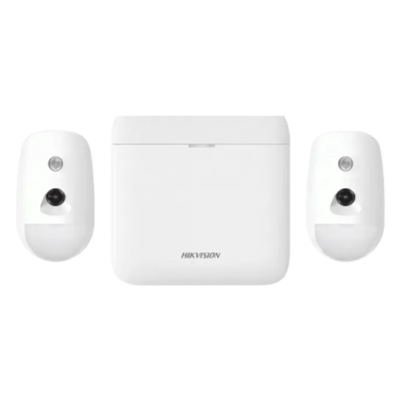 (AX PRO) KIT de Alarma AX PRO 96 Zonas / Incluye: 1 Hub 96 Zonas con GSM y Batería de Respaldo / 2 Detectores de Movimiento con Cámara (PIRCAM) / Compatible con Hik-Connect P2P
