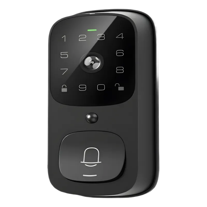 Cerradura Inteligente con función videoportero LNDU / WiFi Integrado / Compatible App LNDU / Teclado Táctil / 8 Baterías AA / Bloqueo Manual y Automático / Exterior IP65