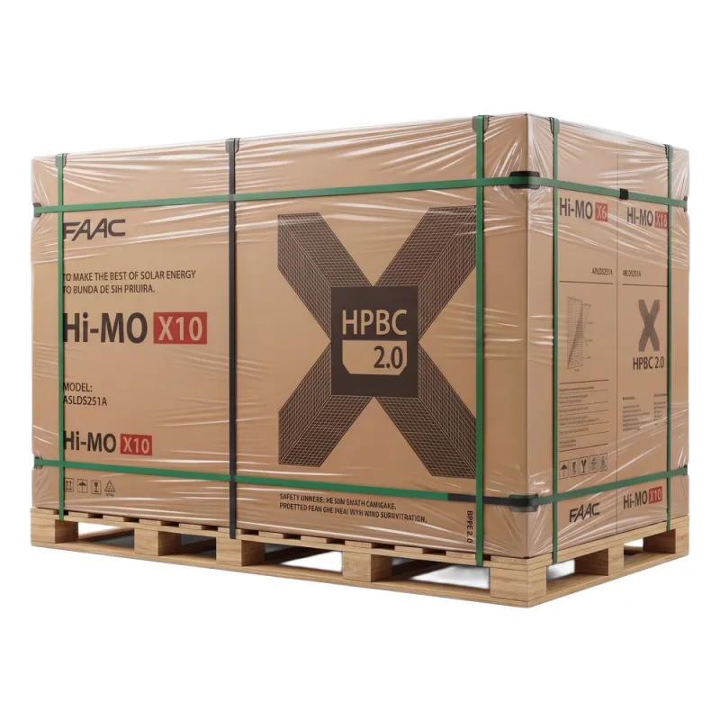 Pallet con 35 Modulo Solar LR772HVHF645M HI-MO X10,ANDTIDUST 645 W, 53.8 Vcc, Monocristalino HPBC