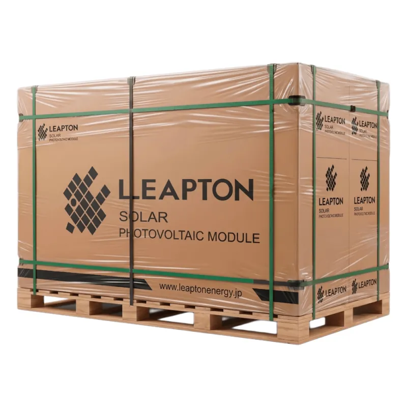 Pallet con 37 piezas de Módulo Solar Bifacial Doble Vidrio / 620 W / 49.75 Vcc / Monocristalino TOPCon / 132 Celdas 182x210 mm