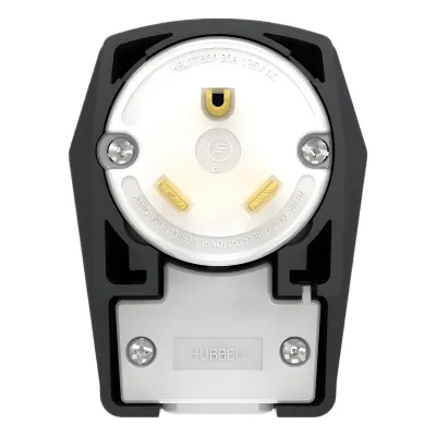 Clavija Industrial Extra Pesada / 30A 125V / NEMA TT-30P / 2 Polos 3 Hilos / Valox 553 / Grado Industrial / Uso Prolongado de Alta Corriente / Exterior UL Tipo 3R