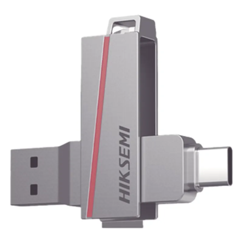 Memoria USB Dual de 16GB / USB-C y USB-A / Transferencia de Alta Velocidad / Metálica / Compatible con Dispositivos Móviles, Windows, Mac y Linux