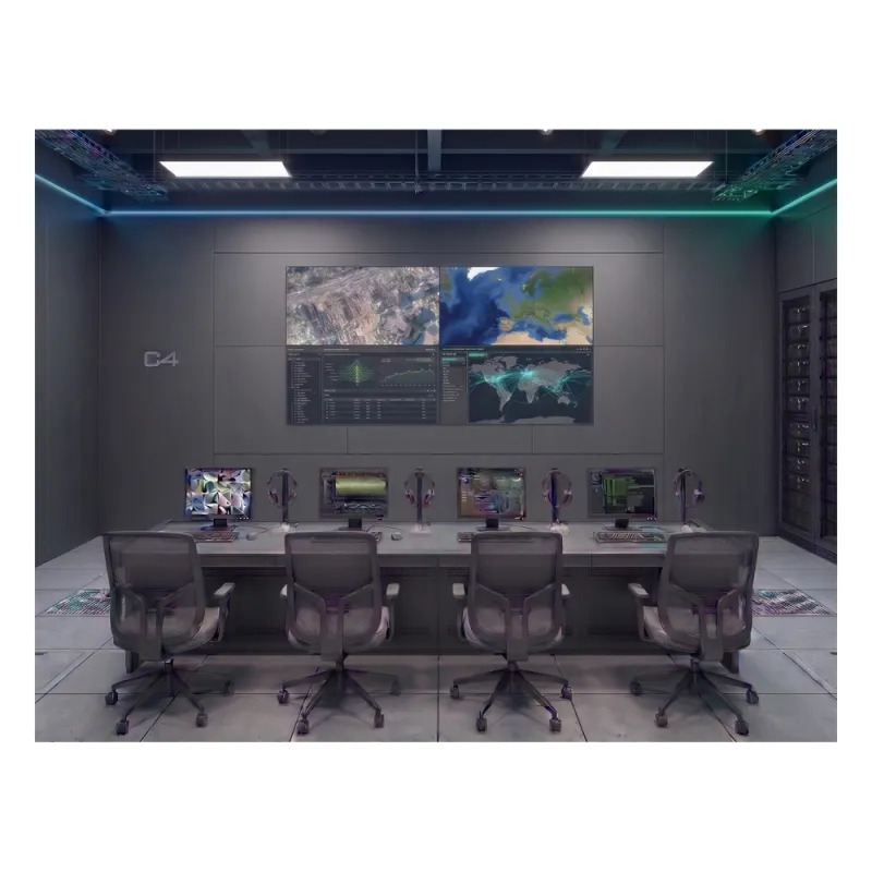 Kit Videowall 2x2 / 4 Pantallas 55" Full HD / Decodificador 16CH 4K / Montaje de Pared / Hikvision