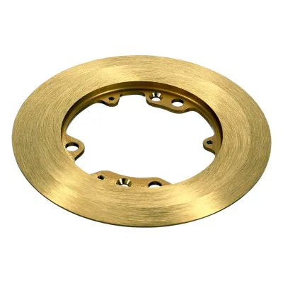 Tapa Redonda para Caja de Piso / Aluminio Cepillado / 6.25 in (158.8 mm) Diámetro.