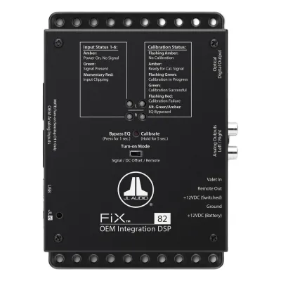 Procesador DSP de Integración OEM / 8 Canales de Entrada / 2 Canales de Salida / Tecnología FiX™ / Corrección de Señal de Fábrica / Restauración de Graves y Agudos / Para Sistemas de Audio Automotriz