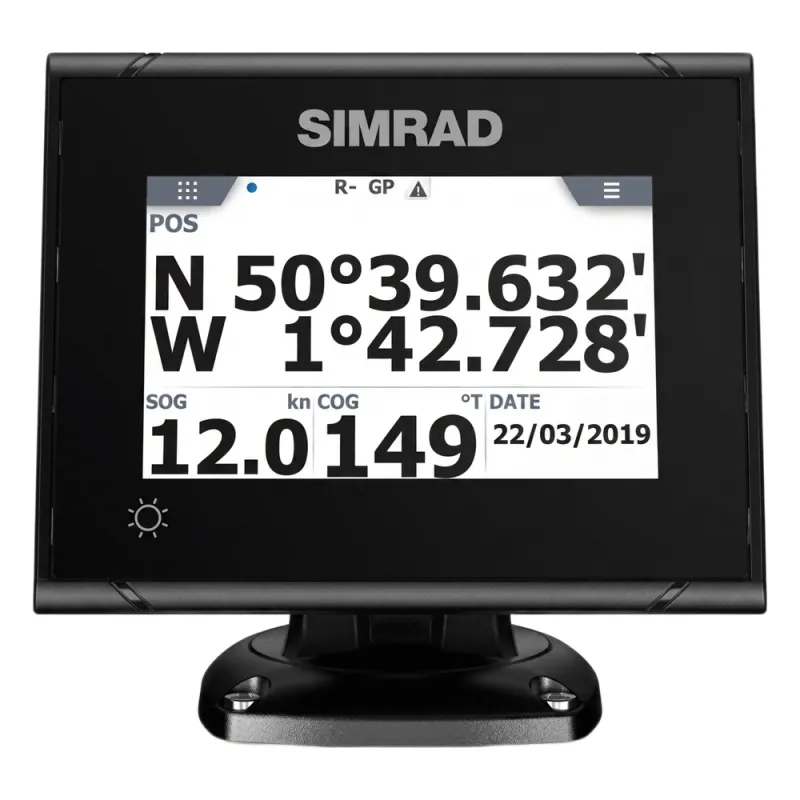 Pantalla Náutica Multifunción / GPS + GLONASS / Rutas y Waypoints / Registro de Viaje / Páginas de Posición y Rumbo / Trama AIS / Páginas de Datos Digitales Configurables / Atenuación por Potenciómetro Exte