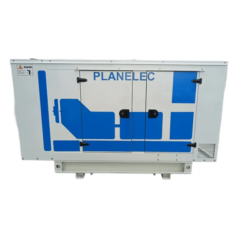 Planta de Emergencia Diesel / 42 kW (52 kVA) Emergencia / 38 kW (49 kVA) Continuo / 220/127 V / Trifásico 4 Hilos / Motor Cummins 4BTAA3.3G18 4 Cilindros/ Generador Stamford S1L2K1 / Control PEM-CAM Transferencia automática/ Tanque 125L.