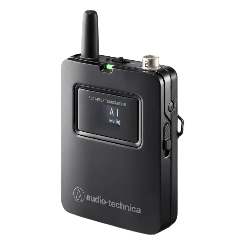 Transmisor Body-Pack Inalámbrico Digital | 2.4 GHz | 24-bit 48 kHz | Conector 4 Pines Locking | Pantalla OLED | Encriptación AES128