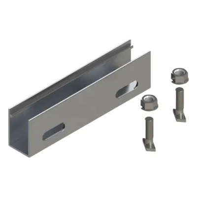 N Connector / Cople de Aluminio para N Rail 4.72 / Acero Inoxidable /