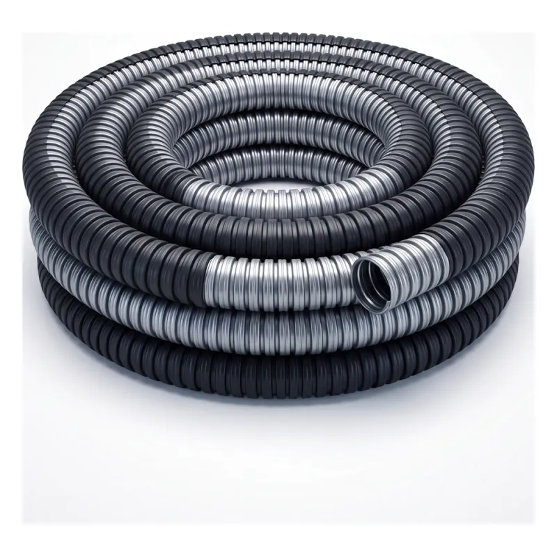 Tubo Flexible Liquidtight 2 1/2" (63 mm) / Acero Galvanizado + Forro PVC / Rollo 10 m (32.8 ft) / NEMA 4 / IP65