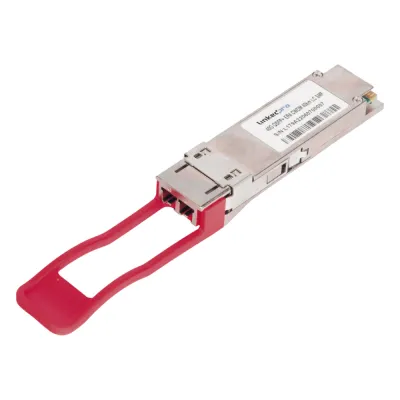 Transceptor Óptico QSFP28 (Mini-Gbic) / Multimodo 850 nm / 100 Gbps / Conectores LC/UPC Dúplex / DDM / Hasta 100 m