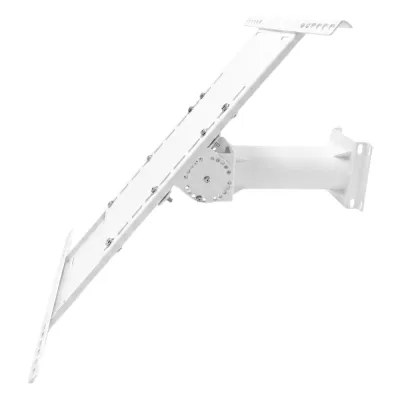 Soporte Ajustable para Panel Solar para Alimentar hasta 30W / Acero Galvanizado Q235 / 300 W / Ángulo 15°-90° / Diseño Telescópico 560-800 mm / Montaje en Poste Ø140 mm / Resistencia a la Corrosión ≥200 Horas