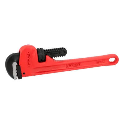 Llave Stilson de 14" / Hierro Maleable / Maneral Ergonómico / Capacidad Máxima de Tubo 2" / Sistema de Quijadas con Resorte / Montura Super Reforzada / Ambas Quijadas Endurecidas.