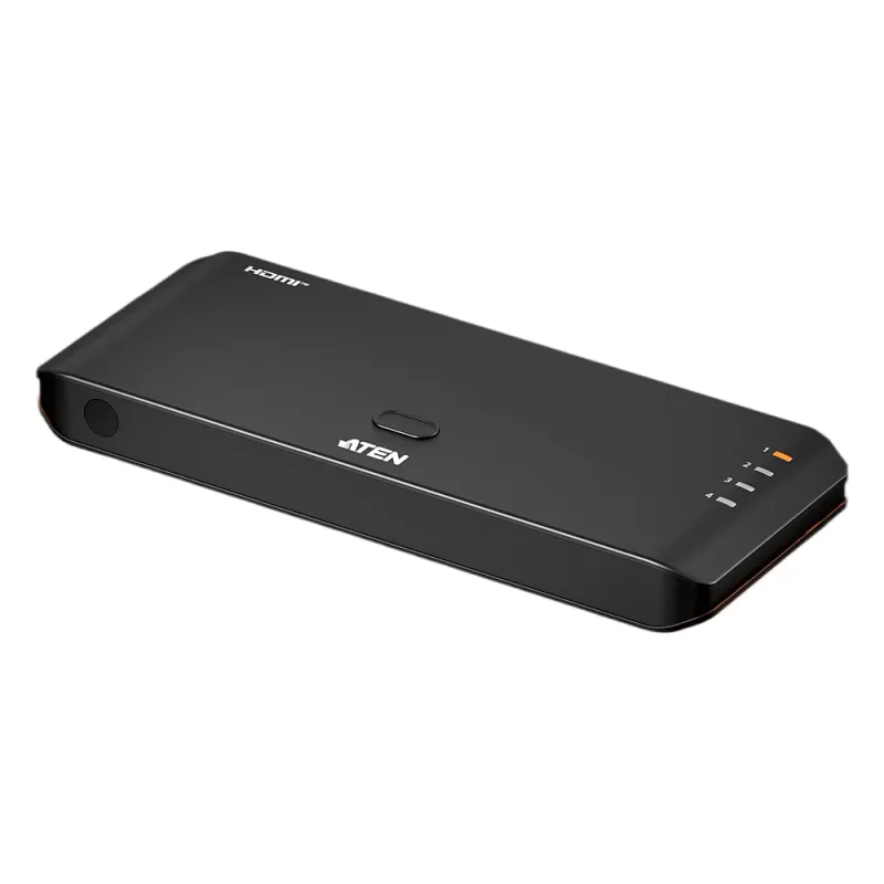 Switch HDMI 4 Puertos True 4K Essentials | RapidSync™ | HDR10+ | HDCP 2.2 | Control por Botón e IR | LPCM 7.1 | Diseño Compacto