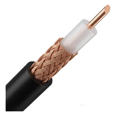 Cable Coaxial RG58/U | Bobina de 100 metros | Conductor Cobre 20 AWG | Malla 95% | Impedancia 53 Ω | Atenuación 55.9 dB/100m @ 1000 MHz | Certificación UL & ETL