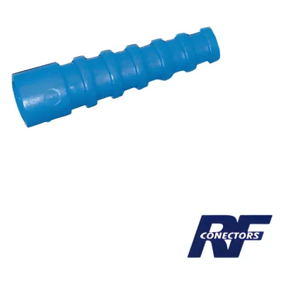 Soporte Azúl de Alivio a Tensión en Conectores y Cables tipo RG-58/U, RG-142/U, LMR-195.