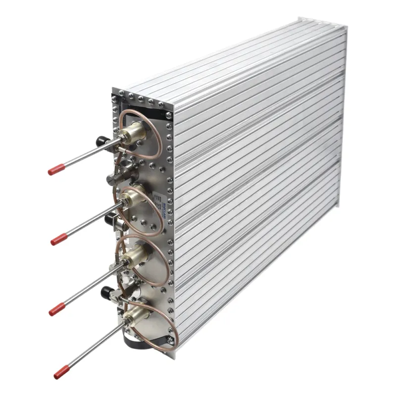 Duplexer Pasa Banda-Rechazo de Banda, 138-174 MHz, 4 Cavidades (4" Dia.) 500 KHz, 350 Watt, N Hem.