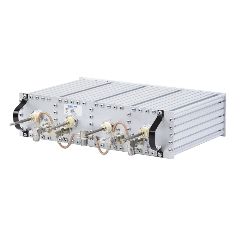 Duplexer Pasa Banda-Rechazo de Banda / 406-512 MHz / 4 Cavidades 4" (10.2 cm) / Separación 5 MHz / 350 Watt / Conectores N Hembra / 3U Rack