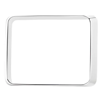Bisel cromado con empaque para luces Quadraflare 9X7