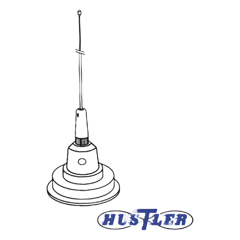 Antena Móvil en Color Blanco para Rango de Frecuencia de Banda Civil (CB) 26.960 - 27.400 MHz.