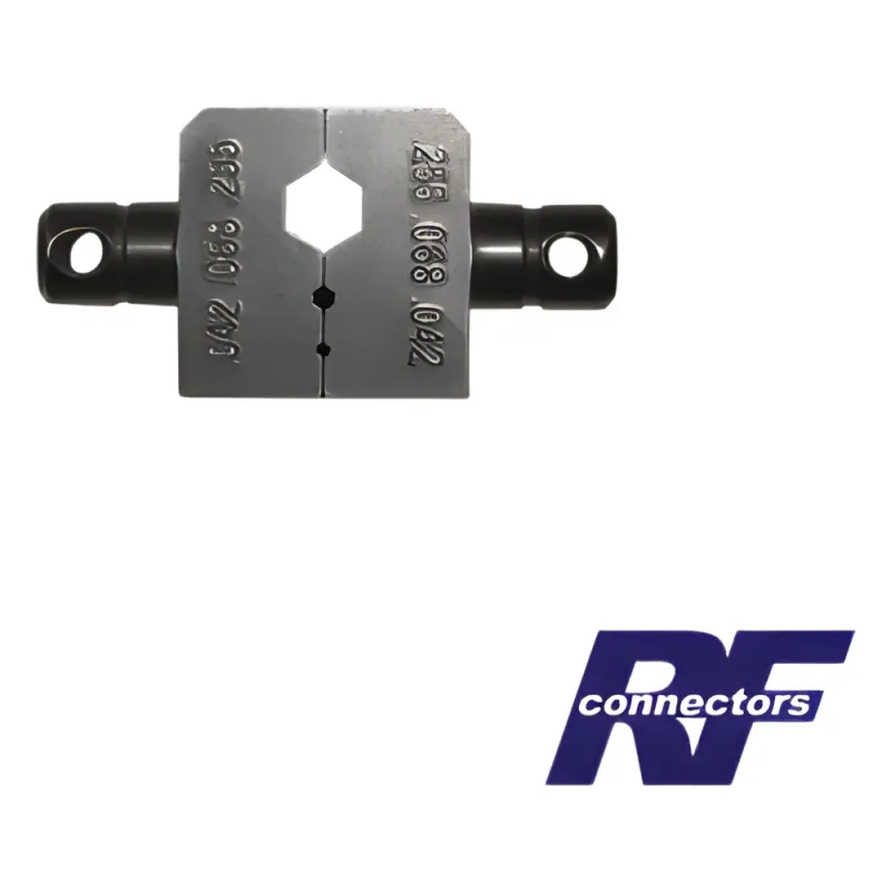 Dado para plegar conectores de anillo de 0.042", 0.068" y 0.255" en RG-8/X, LMR-240 o 9258.