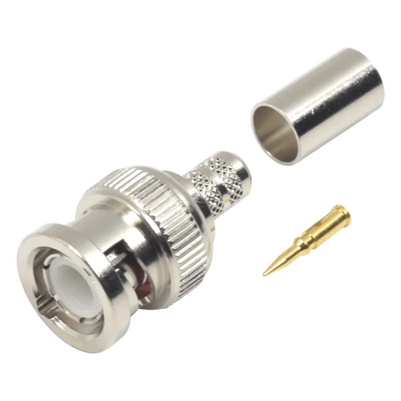 Conector BNC Macho de Anillo para cables RG-8/X, LMR-240, 9258.